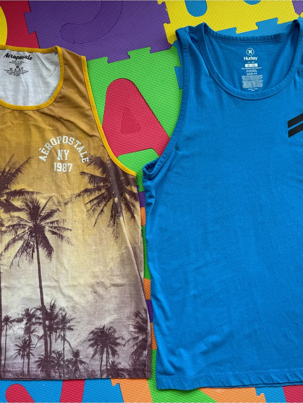 Hurley Blue Boys' Tank with Coastal Graphic Tank Set
